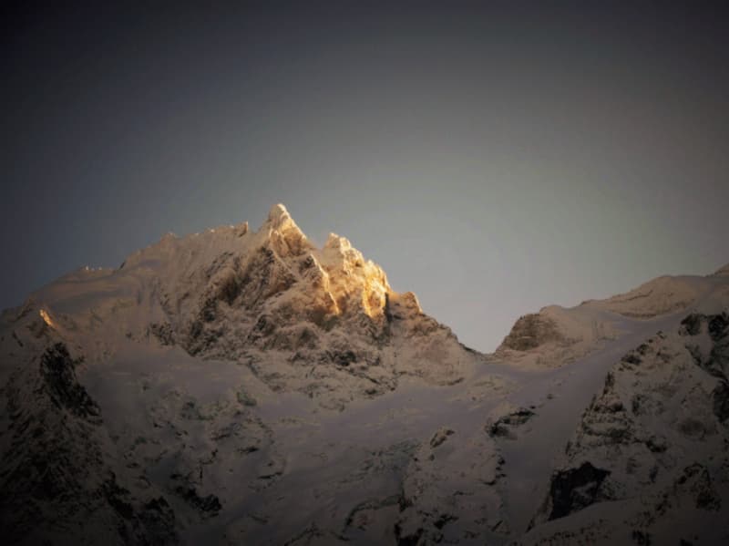face nord de la Meije, sommet de 3984 m dans le massif de l'Oisans